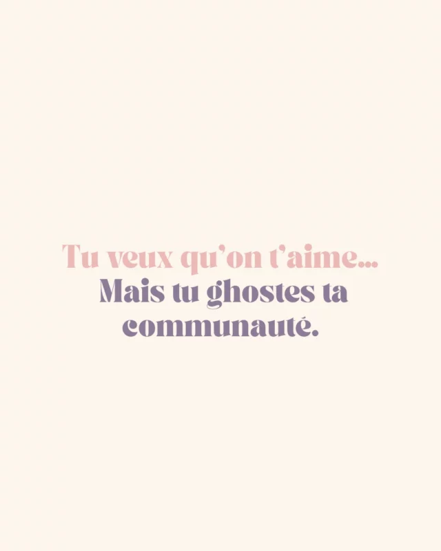 💔 Tu veux être choisie, mais tu fais du ghosting sur Insta.

Tu veux qu’on t’aime, qu’on s’attache à toi, qu’on t’achète, qu’on te recommande.
Mais t’es où, en fait ? 😅

Spoiler : les relations pansement, c’est pas que dans la love life.
Si tu veux pas qu’on te zappe comme une énième pub dans le métro, va falloir créer du vrai lien.

En amour, tu ghostes = tu perds.
Sur Insta, tu ghostes = tu vends pas.

Simple. Basique.

🎙️ Sois constante, même quand t’as pas le moral ou que t’as l’impression de parler dans le vide.
C’est ça qui construit une relation. Pas un visuel Canva bien aligné.

➡️ Le post du jour, c’est pas juste une claque douce. C’est une invitation à reprendre les rênes.

L’amour et le business ont un point commun : si tu veux qu’on t’aime, commence par être là.

👇 Tu te reconnais un peu dans ce ghosting digital ? Viens me dire en commentaire (ou en DM si t’as trop honte, promis j’te juge pas 😏)

 #marketingdigital #cm #businessenligne #entreprise #communitymanagerfrance #communicationdigitale #coach #coachinstagram #marketing #personalbranding #communitymanagerfreelance #boutiqueenligne #entrepreneures #entrepreneuse #entrepreneur #business #entrepreneurs #entrepreneuseduweb #instagram #entrepreneure #communitymanager #mamanentrepreneure #communitymanagement #coachbusiness #digital #conseilsinstagram #stratégiedigitale #stratégiebusiness #communication #stratégieinstagram