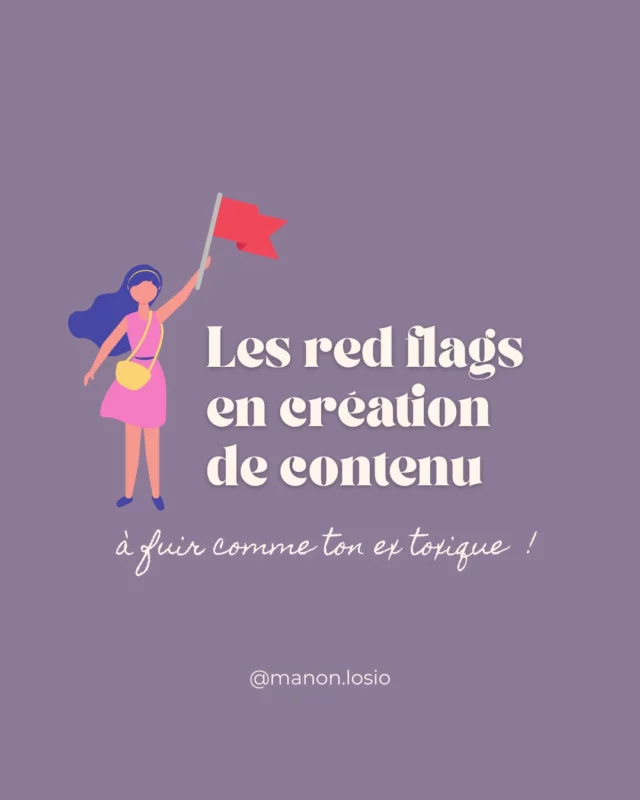 🚩 Les red flags en création de contenu :
Tu vois ces petites erreurs qu’on fait parfois (ou souvent) quand on veut faire les choses trop vite, juste pour être visible… mais qui au final, ne servent à rien ?
C’est comme ça qu’on finit par tourner en rond.

🛑 Tu n’as rien à prouver à personne.
Alors arrête de poster pour poster.
Sois stratégique.
Sois authentique.
Et surtout, sois alignée avec ta vision.

👉 Dans mon coaching, je t’aide à construire une stratégie de contenu sans red flags, pour attirer des clients qui résonnent avec toi et non avec des copies d’infos.
💥 C’est le moment de sortir du flou et de savoir exactement comment utiliser chaque post, chaque story, chaque carrousel pour… vendre.

Alors, prête à faire le ménage dans ton contenu ?
DMS ouverts 💬

 #entrepreneur #communitymanagerfreelance #personalbranding #entrepreneurs #entrepreneures #entrepreneuse #marketing #mamanentrepreneure #coachinstagram #communitymanagement #formatrice #coachinsta #instagram #communitymanager #entrepreneuseduweb #boutiqueenligne #coachbusiness #digital #entrepreneure #coachings #business #conseilsinstagram #stratégiedigitale #stratégiebusiness #stratégieinstagram #communication #formation #formationenligne #visibilité #entreprendreauféminin